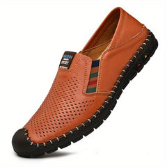 Men's Ventilated Loafer Shoes Non-slip Slip On Shoes