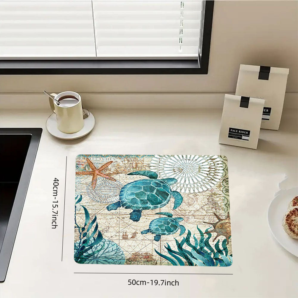 Silicone Drying Pad Draining Board Mat Non Slip Shower Carpet
