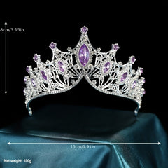Bridal Crystal Crown Head Jewelry Tiara Headband Wedding Hair Accessories