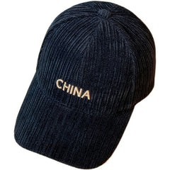 Embroidered Letter Warm Baseball Cap Casual Women Men Sun Hat Autumn & Winter