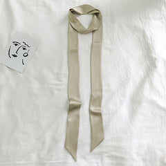 Silk Scarf Tie Bag Handle Hair Small Ribbon Headband Decorative Scarf