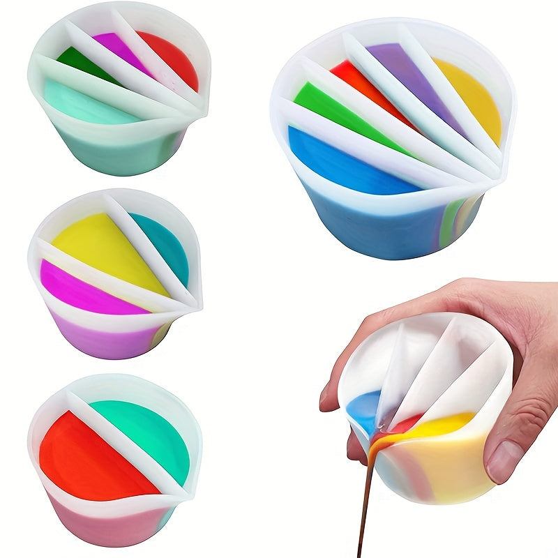 Resin Paint Pouring Split Cups Set Liquid Art Tools DIY Painting Accessories