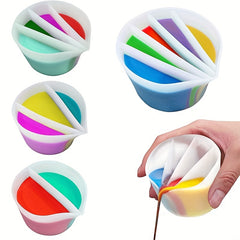 Resin Paint Pouring Split Cups Set Liquid Art Tools DIY Painting Accessories