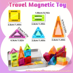 38pcs Magnetic Building Blocks Set for Kids with Iron Box