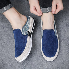 Men's Slip On Loafers Fisherman's Shoes Breathable Lightweight Canvas Shoes