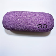 Men's Glasses Case Hard Shell Linen Fabrics Spectacle Storage