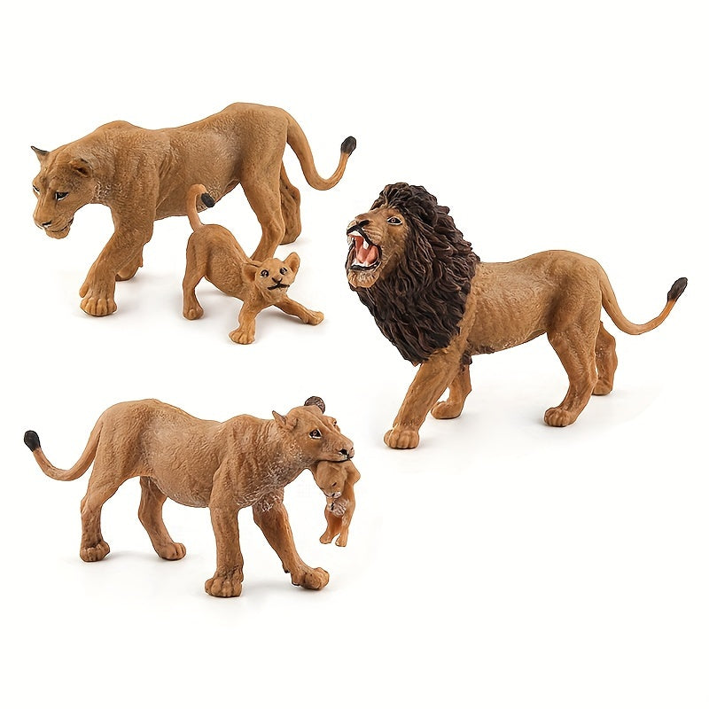 Realistic Lion Model Animal Model Toys Desktop Display Garden Display