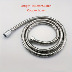 High Pressure Shower Head 300 Holes Water Saving Rainfall Shower with 1.5m Hose