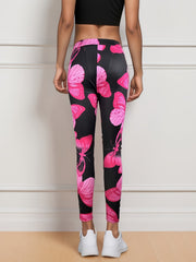 Butterfly Print Yoga Workout Leggings for Women