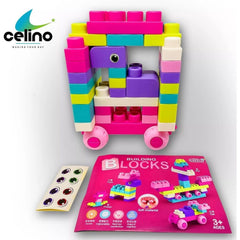 50 Pcs Soft Silicone Building Blocks Toy for Kids DIY Bricks