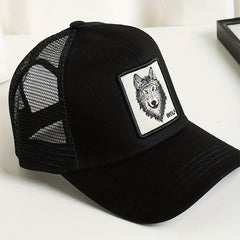 Unisex Sunshade Breathable Casual Baseball Cap With Animal Pattern