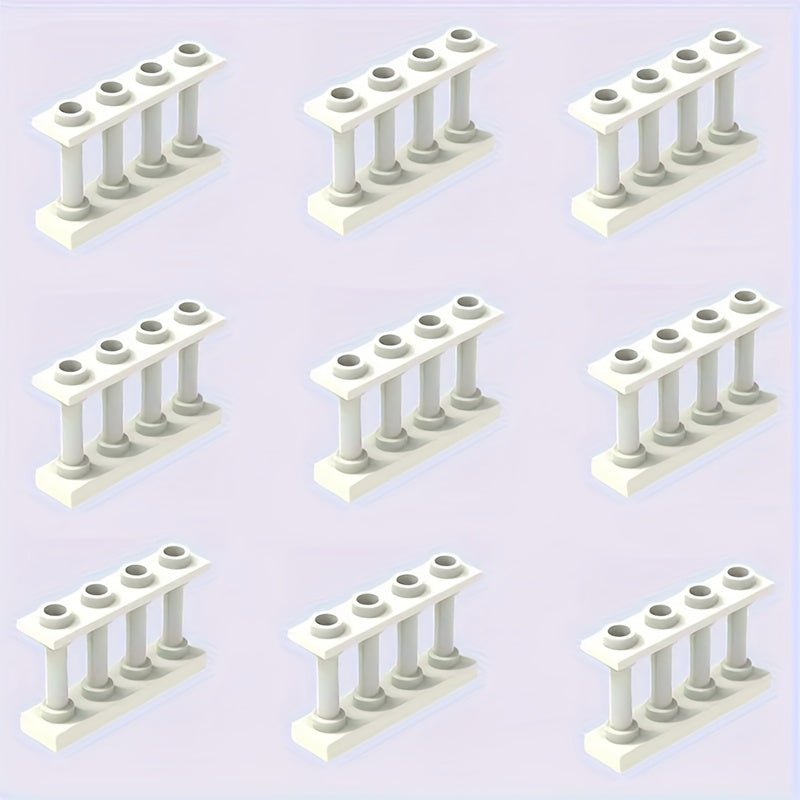 9pcs 1x4 ABS Bricks Balustrade Accessories Grey Coffee Durable