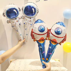 4pcs Astronaut Rocket Balloon Space Theme Birthday Party Favors