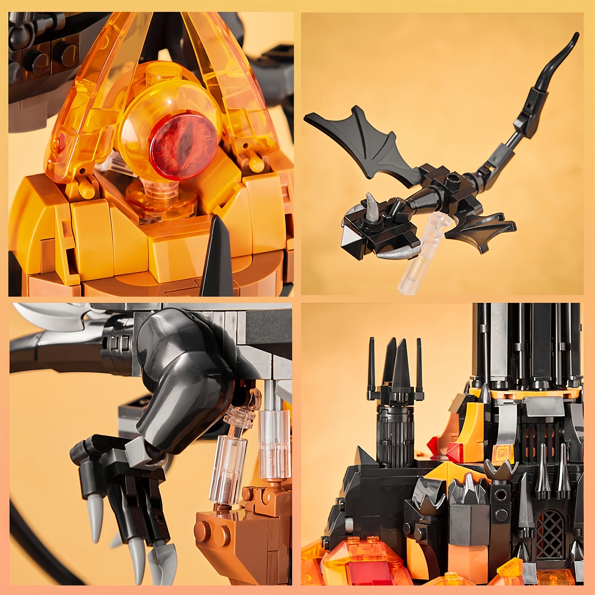 1002 pcs Tower Building Blocks Set Movie Fans Collectible Home Decor Gift