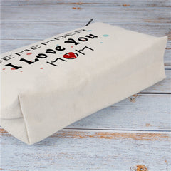 Mother Appreciation Gift Cosmetic Bag Canvas Makeup Pouch