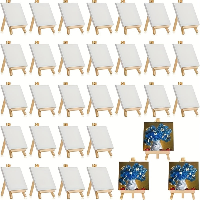 Wooden Canvas Drawing Boards Set