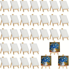 Wooden Canvas Drawing Boards Set