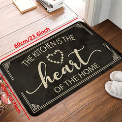 Letter Print Kitchen Mat Runner Rug Stain Resistant Washable Doormat