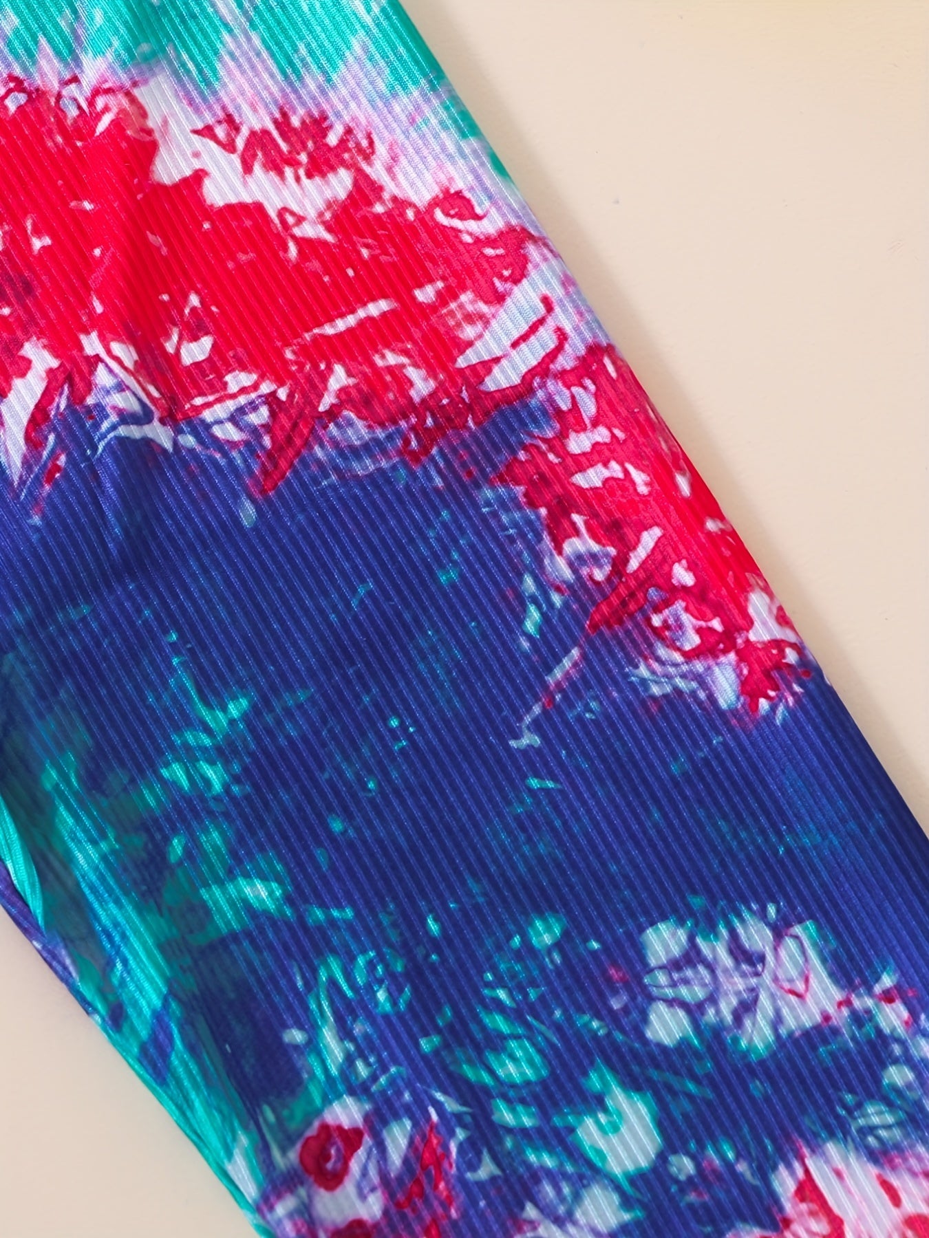 Girls Tie Dye Athletic Workout Leggings High Waist Yoga Pants