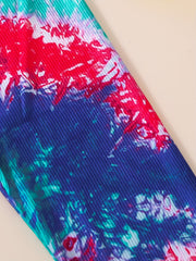 Girls Tie Dye Athletic Workout Leggings High Waist Yoga Pants