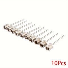 10pcs Ball Inflatable Needle Set Stainless Steel Air Valve Nozzle Replacement