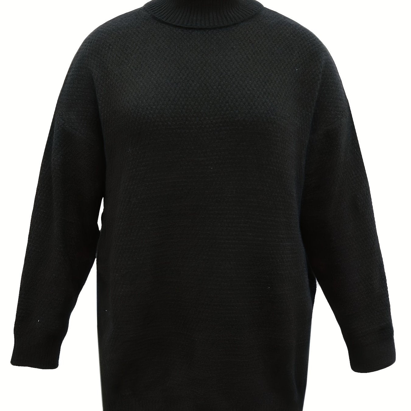 Turtle Neck Split Sleeve Sweater