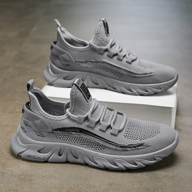 Men's Outdoor Breathable Lace-up Sneakers for Running Jogging