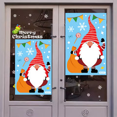Festive Christmas Window Sticker Easy To Apply Reusable Decoration