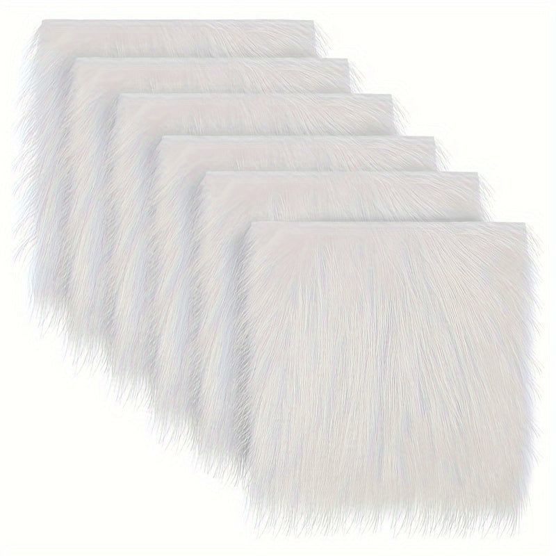Fluffy Fur Square Patches for Crafts Sewing Clothing
