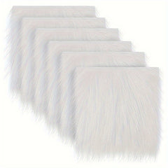 Fluffy Fur Square Patches for Crafts Sewing Clothing
