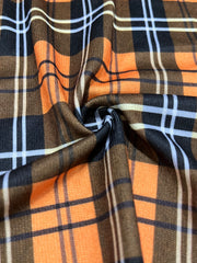 Plaid Print Long Sleeve Open Front Cardigan