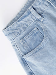 Loose Fit Ripped Denim Jeans for Women