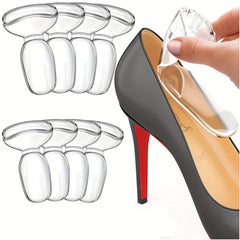 1 Pair Reusable Heel Pad Self Adhesive Shock Absorption Gel Sole Pad