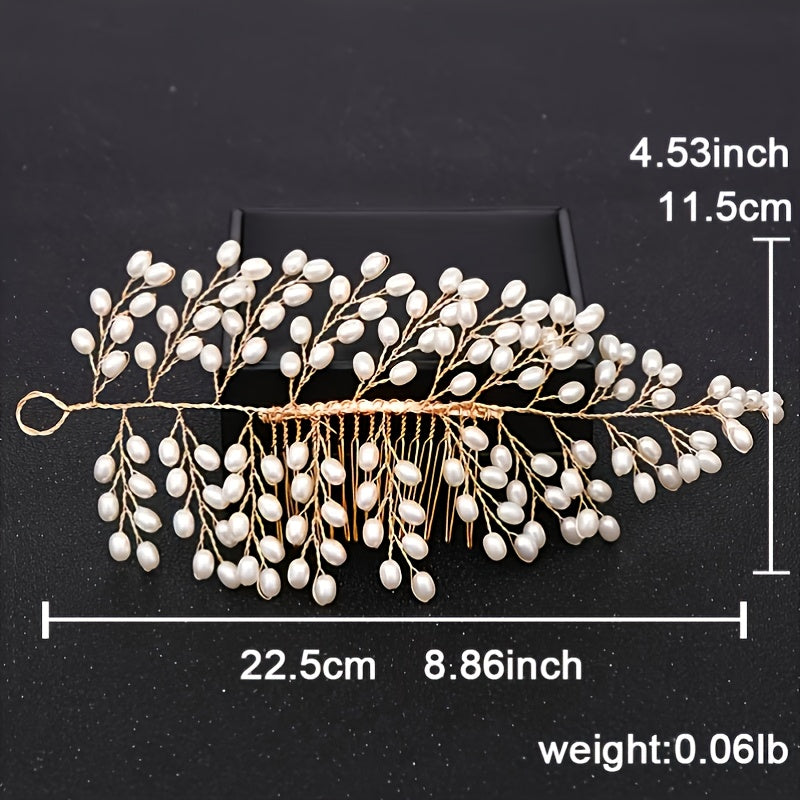 Bridal Vine Pearl Hair Accessories Wedding Headband