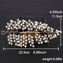 Bridal Vine Pearl Hair Accessories Wedding Headband
