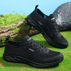 Men's Lace Up Sneakers Casual Walking Shoes Comfortable And Breathable