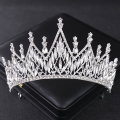Golden Crown Headband Wedding Bride Princess Queen Hair Tiara