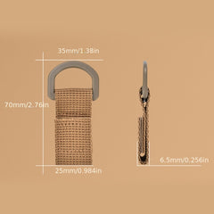 Tactical Nylon Webbing Buckle D-shaped Metal Buckle Outdoor Camping Hiking
