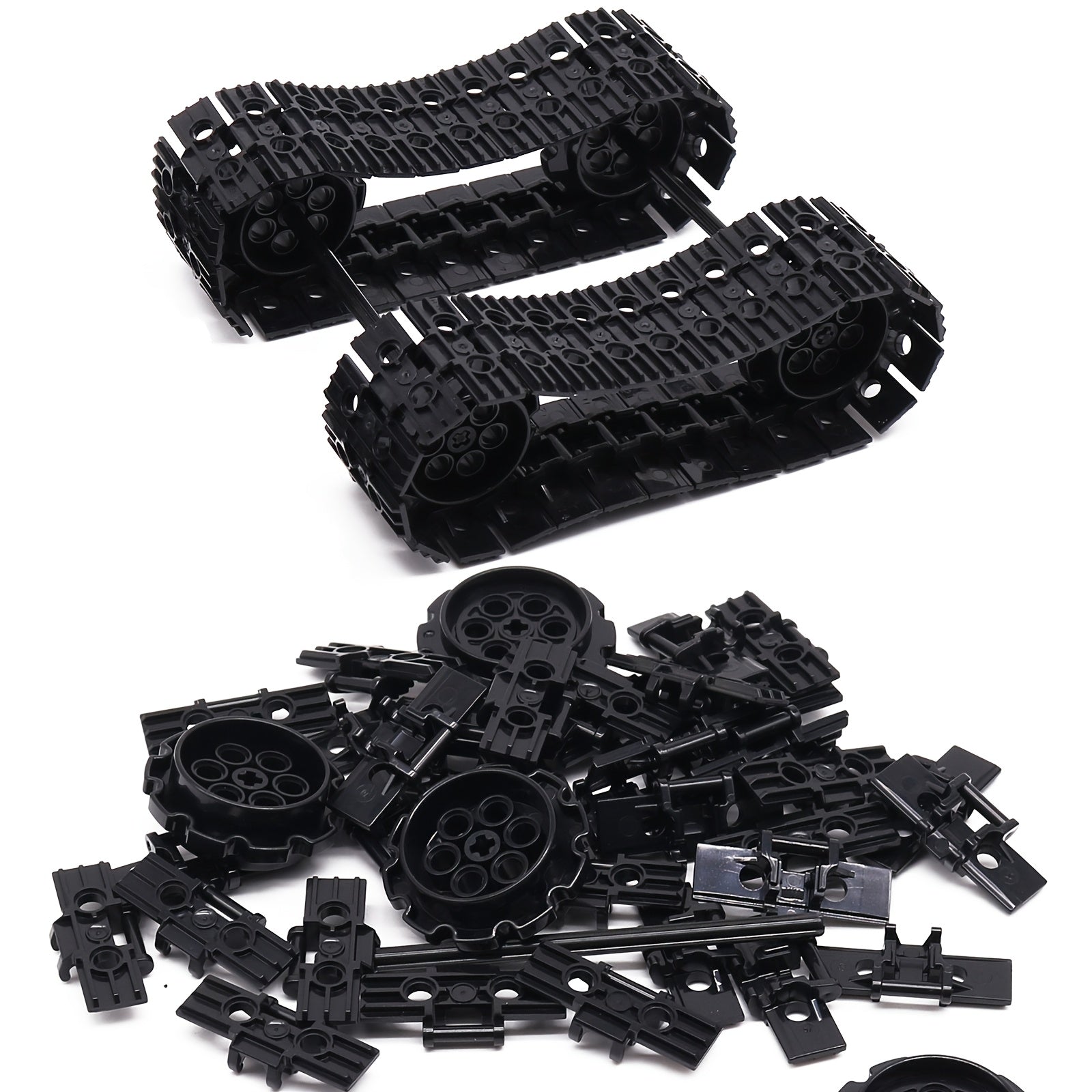 MARUMINE Tech Building Blocks Set w/ Car Tank Wheel Gear Tire Parts