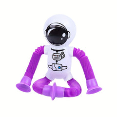Telescopic Astronaut Decompression Toy with Suction Cups
