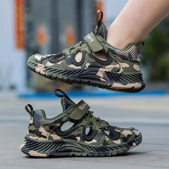 Boys Camo Breathable Sandals Anti-Skid Shoes