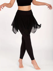 Mesh Layered Tennis Leggings, Dance Leggings