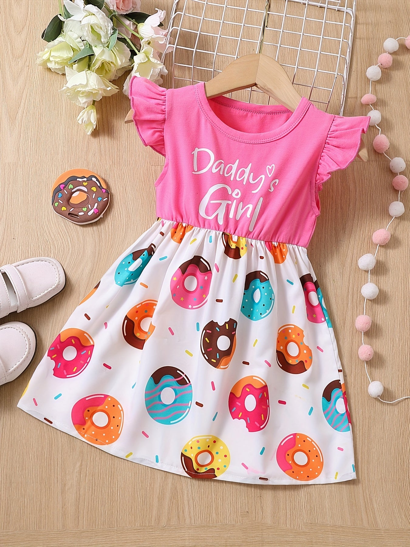 Toddler Girls Daddy's Girl Princess Dress for Party