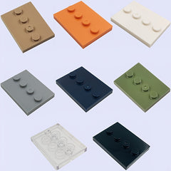 9pc Mixed Colors Building Block Set for DIY Architectural Scenes & Christmas