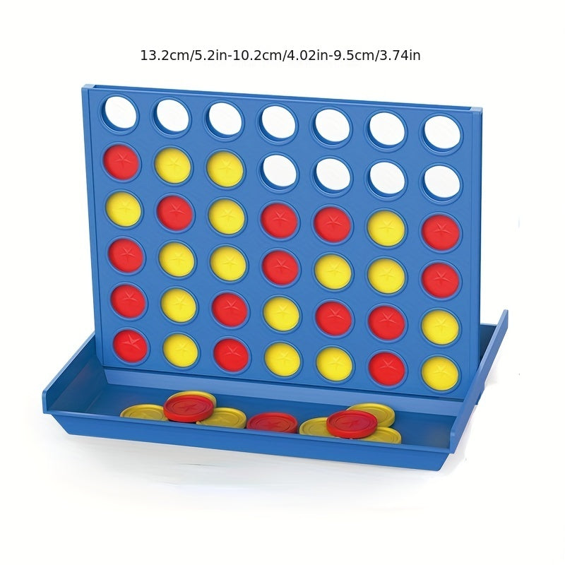 Kids Classic Grid Board Game 4x4 2 Player Strategy Game for Families, Children