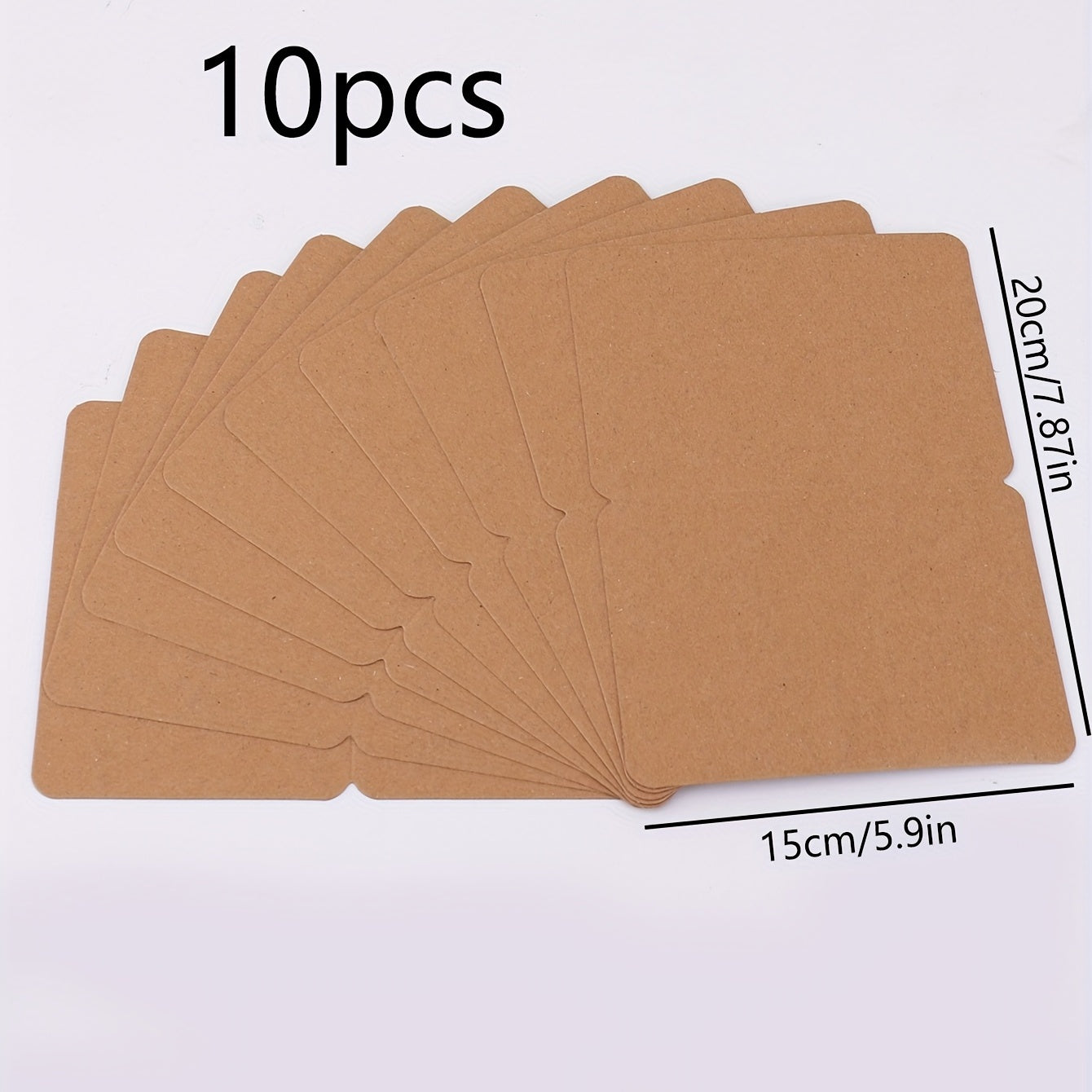10pcs DIY Hand-painted Holiday Greeting Cards, Blank Folded Small Cards