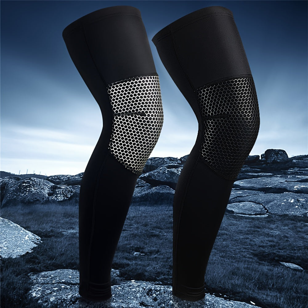 Breathable Elastic Basketball Knee Pad Brace Sleeve For Men and Women