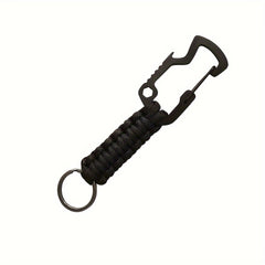 Outdoor Climbing 7-Core Cord Rope Keychain Carabiner DIY Buckle