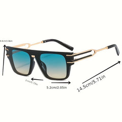 Men's Square Frame Sunglasses UV Protection