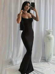 Sexy Summer Maxi Dress Stretch Cami Slim Fit